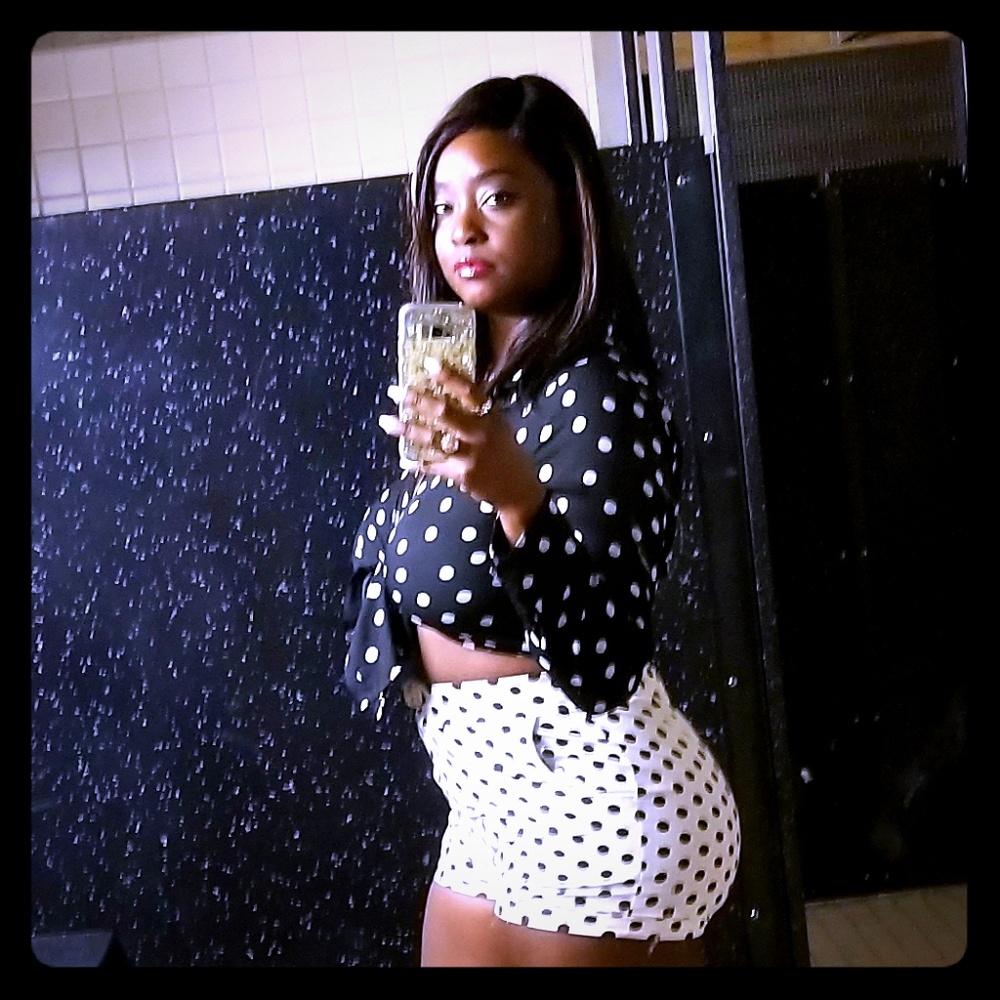 Polka dot shorts